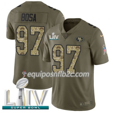 Camiseta Hombre NFL San Francisco 49ers Nick Bosa 97 Nike 2017 Salute To Service 2020 Super Bowl LIV Camiseta Hombre NFL San Francisco 49ers Nick Bosa 97 Nike 2017 Salute To Service 2020 Super Bowl LIV